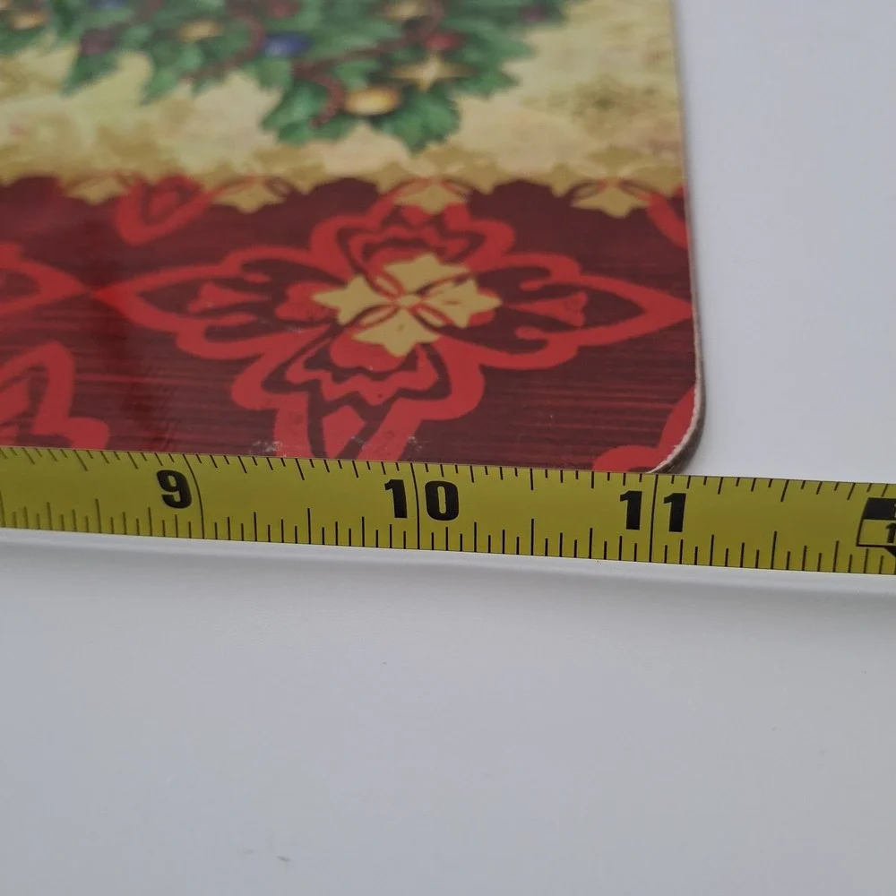 Elena Vladykina Set Of 2 Christmas Tree Cork-Backed‎ Placemats 16.5